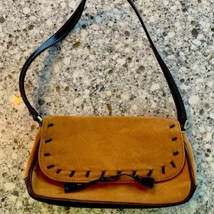 Liz Claiborne shoulder bag y2k western vibe suede